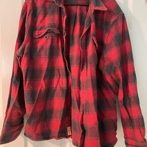 Jachs Red and Black Flannel Shirt